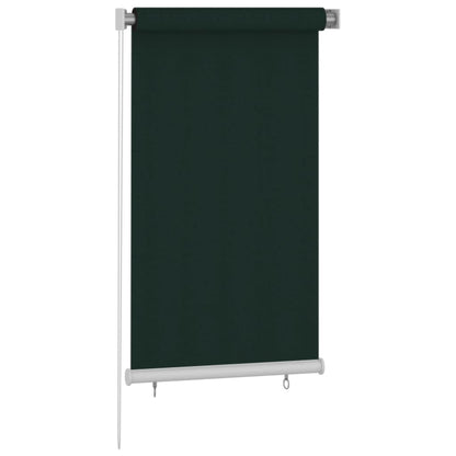 Outdoor Roller Blind 85(W)x140(H) cm Dark Green HDPE