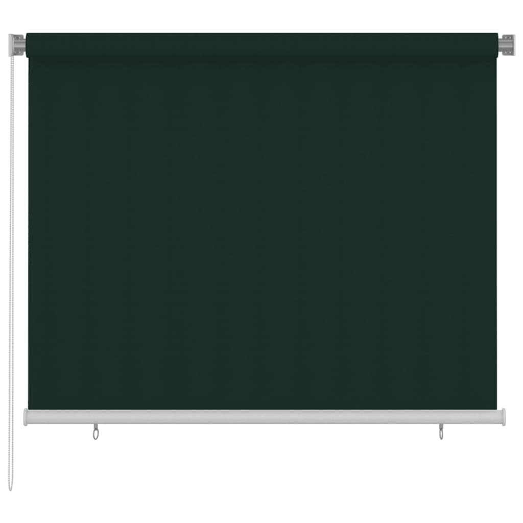 Outdoor Roller Blind 185(W)x140(H) cm Dark Green HDPE