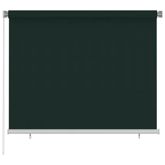312815 vidaXL Outdoor Roller Blind 180x140 cm Dark Green HDPE