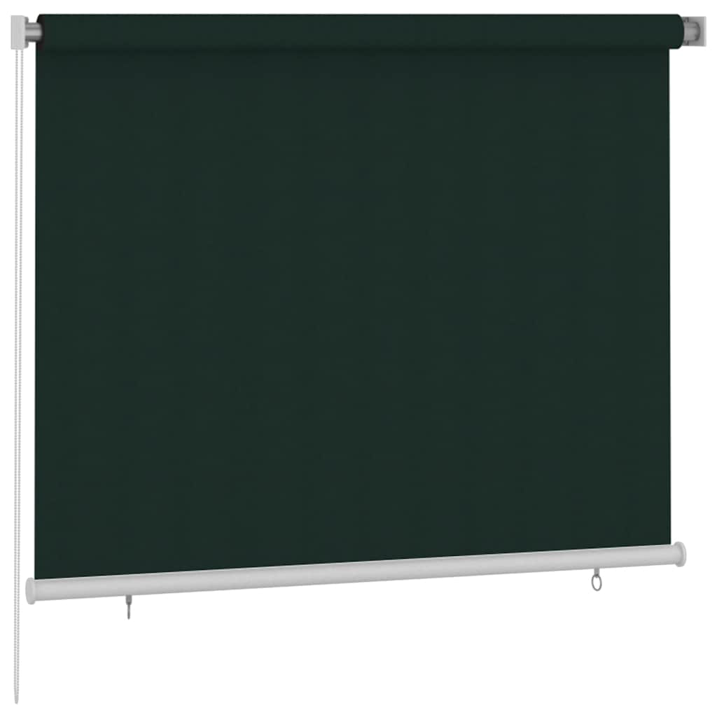 Outdoor Roller Blind 185(W)x140(H) cm Dark Green HDPE