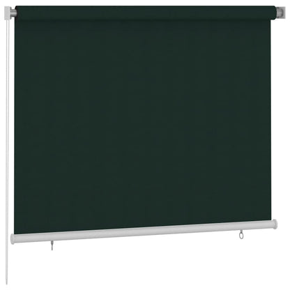 Outdoor Roller Blind 185(W)x140(H) cm Dark Green HDPE