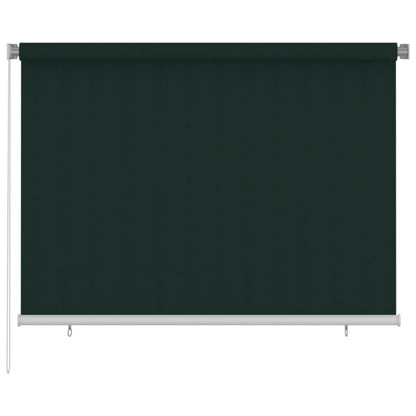Outdoor Roller Blind 200x140 cm Dark Green HDPE