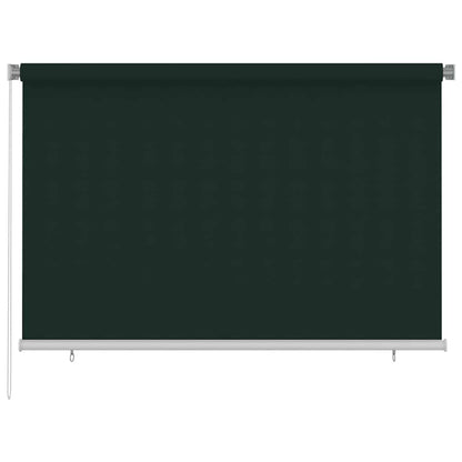 Outdoor Roller Blind 225(W)x140(H) cm Dark Green HDPE