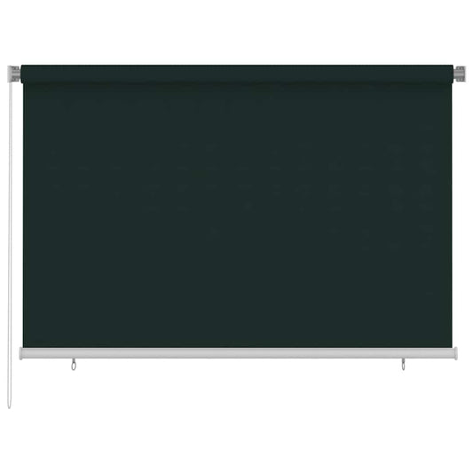 312817 vidaXL Outdoor Roller Blind 220x140 cm Dark Green HDPE