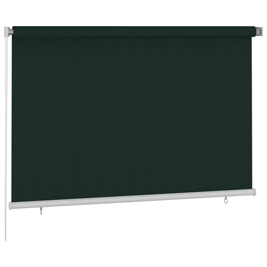 Outdoor Roller Blind 225(W)x140(H) cm Dark Green HDPE