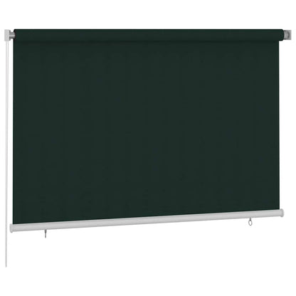 Outdoor Roller Blind 225(W)x140(H) cm Dark Green HDPE