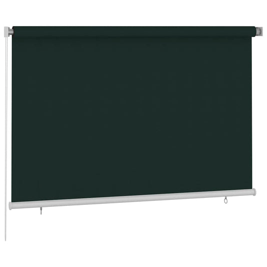 312817 vidaXL Outdoor Roller Blind 220x140 cm Dark Green HDPE