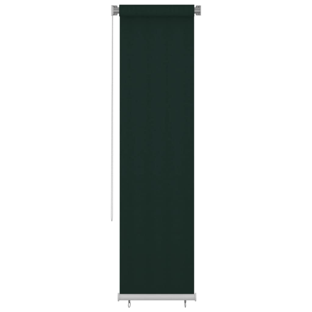 Outdoor Roller Blind 60x230 cm Dark Green HDPE