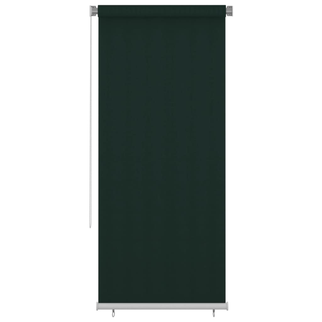 Outdoor Roller Blind 100x230 cm Dark Green HDPE