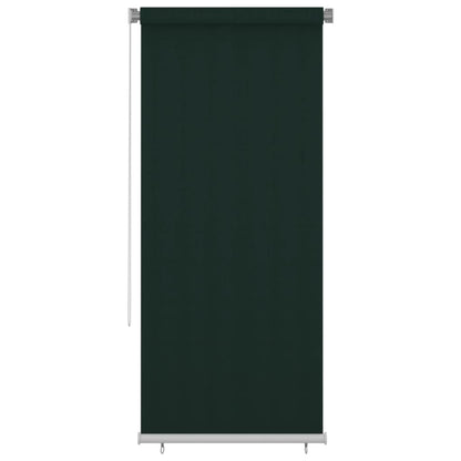 Outdoor Roller Blind 100x230 cm Dark Green HDPE