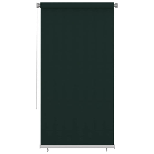 Outdoor Roller Blind 125(W)x230(H) cm Dark Green HDPE
