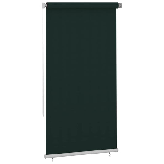Outdoor Roller Blind 125(W)x230(H) cm Dark Green HDPE