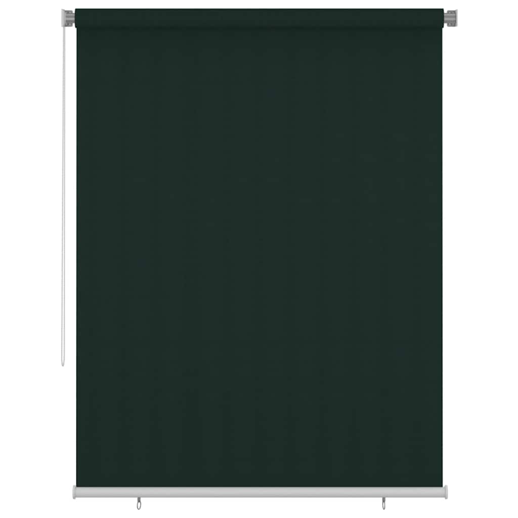 Outdoor Roller Blind 185(W)x230(H) cm Dark Green HDPE