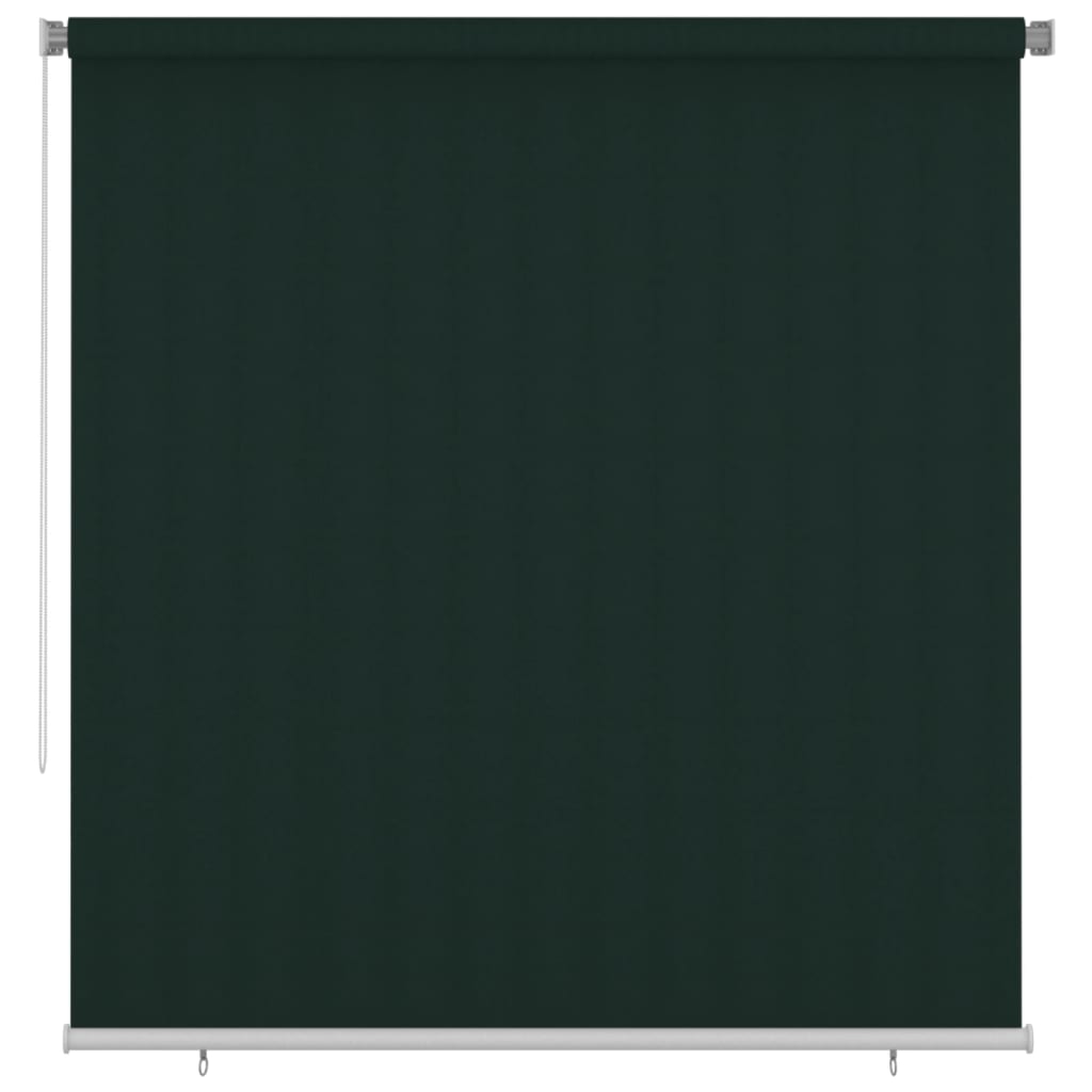 Outdoor Roller Blind 225(W)x230(H) cm Dark Green HDPE