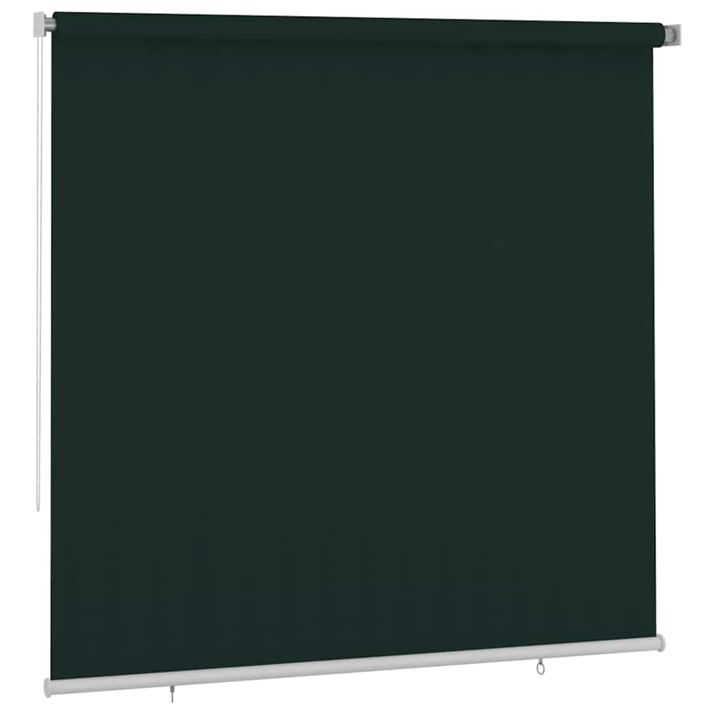 Outdoor Roller Blind 245(W)x230(H) cm Dark Green HDPE
