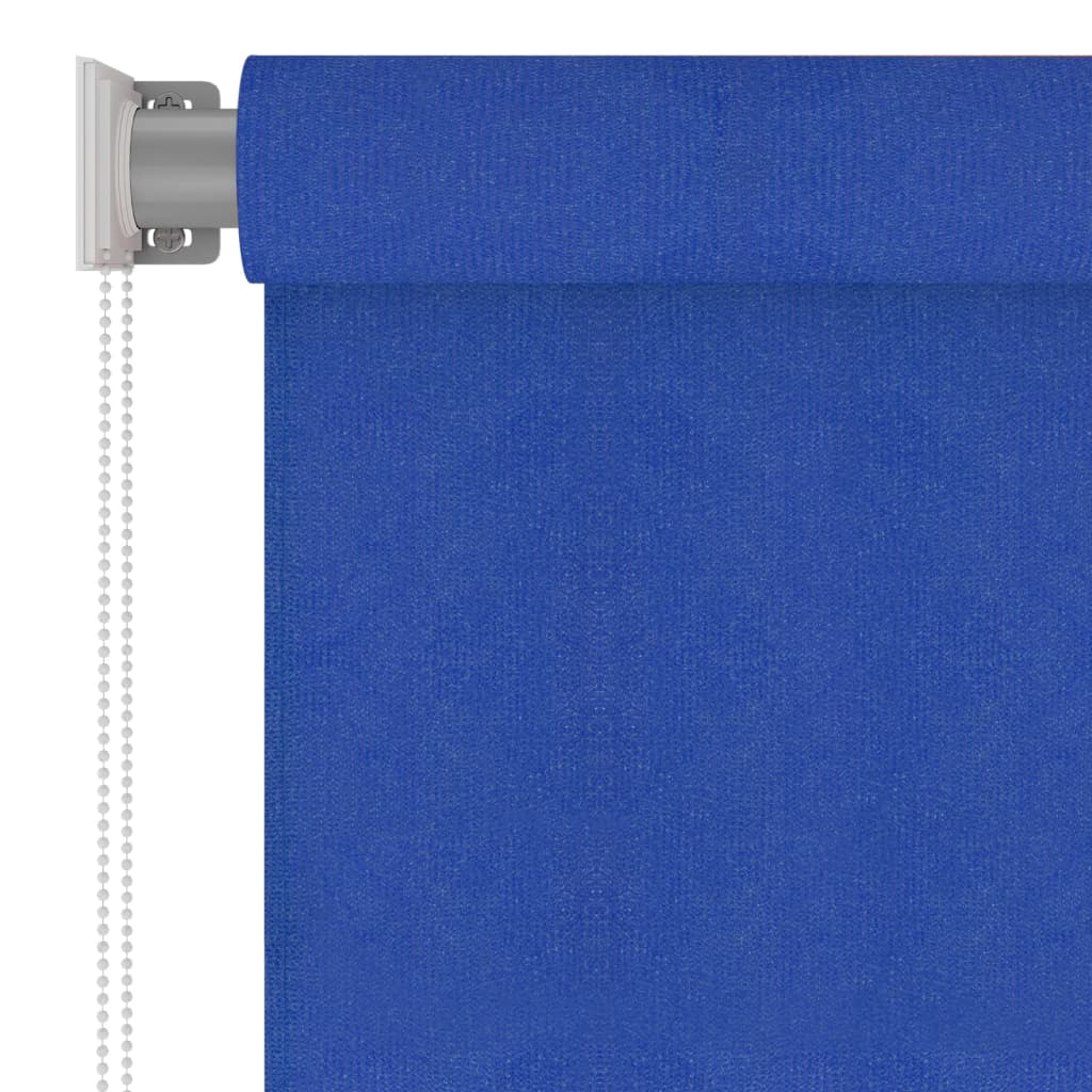 Outdoor Roller Blind 100x140 cm Blue HDPE