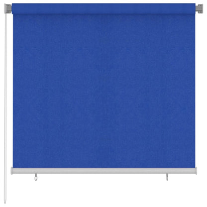 Outdoor Roller Blind 160 x 140 cm Blue HDPE