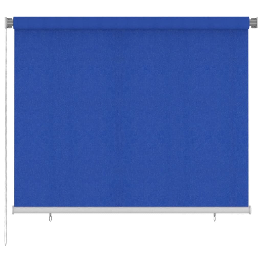 Outdoor Roller Blind 185(W)x140(H) cm Blue HDPE