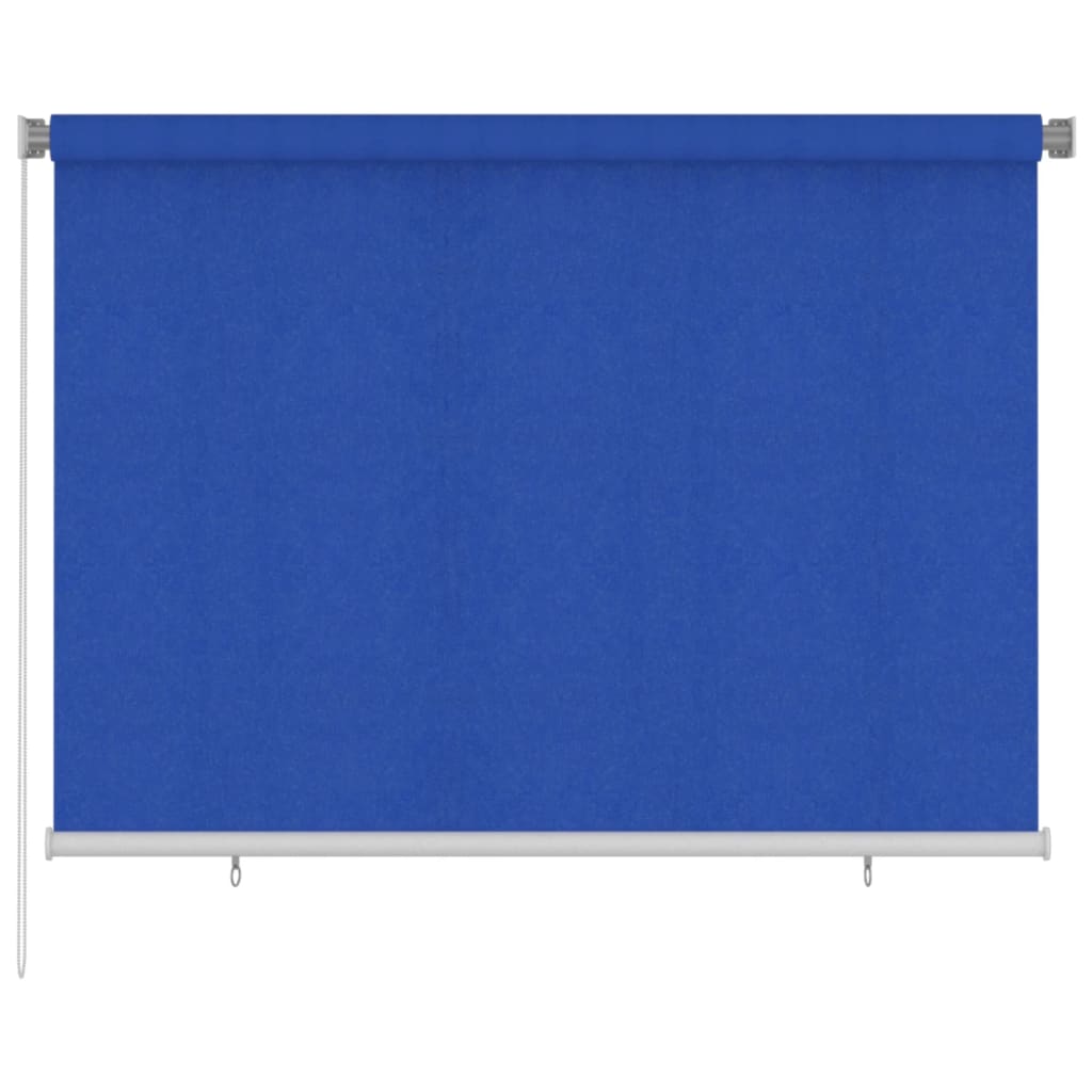 Outdoor Roller Blind 200x140 cm Blue HDPE