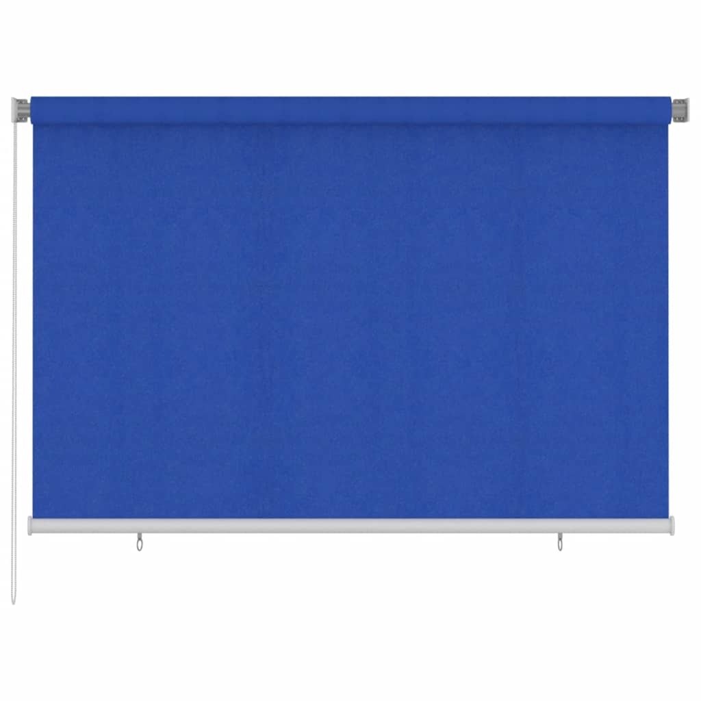 Outdoor Roller Blind 225(W)x140(H) cm Blue HDPE
