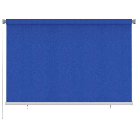 312843 vidaXL Outdoor Roller Blind 220x140 cm Blue HDPE