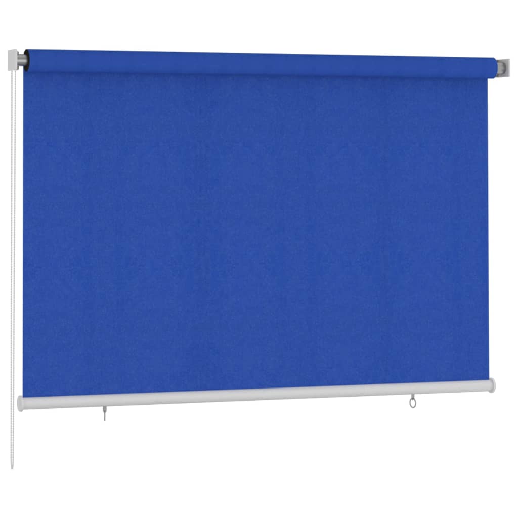 Outdoor Roller Blind 225(W)x140(H) cm Blue HDPE