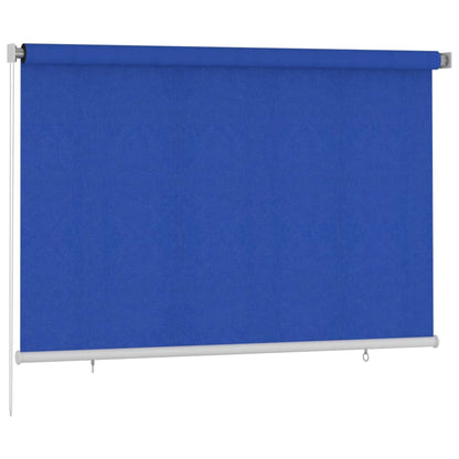 Outdoor Roller Blind 225(W)x140(H) cm Blue HDPE