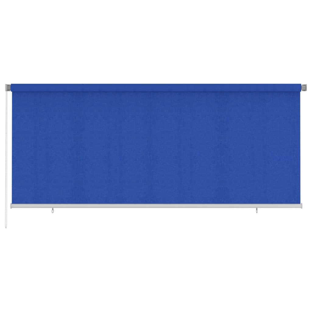 Outdoor Roller Blind 350x140 cm Blue HDPE