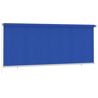 Outdoor Roller Blind 350x140 cm Blue HDPE