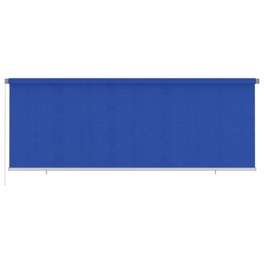 Outdoor Roller Blind 400x140 cm Blue HDPE