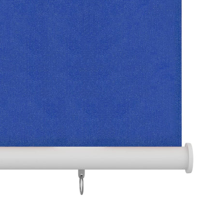 Outdoor Roller Blind 100x230 cm Blue HDPE