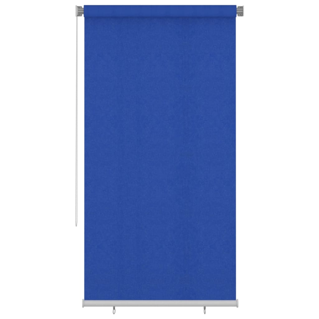 Outdoor Roller Blind 120x230 cm Blue HDPE