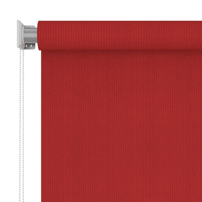 Outdoor Roller Blind 60x140 cm Red HDPE