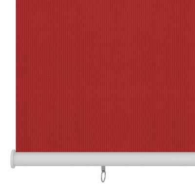 Outdoor Roller Blind 60x140 cm Red HDPE