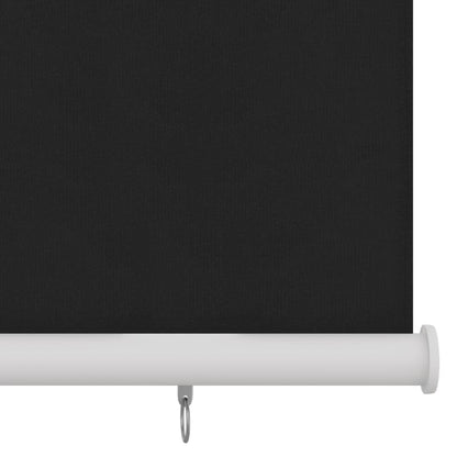 Outdoor Roller Blind 100x140 cm Black