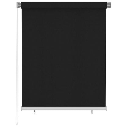 Roller Blind | Black | High-density polyethylene (HDPE) | 120 x 140 cm