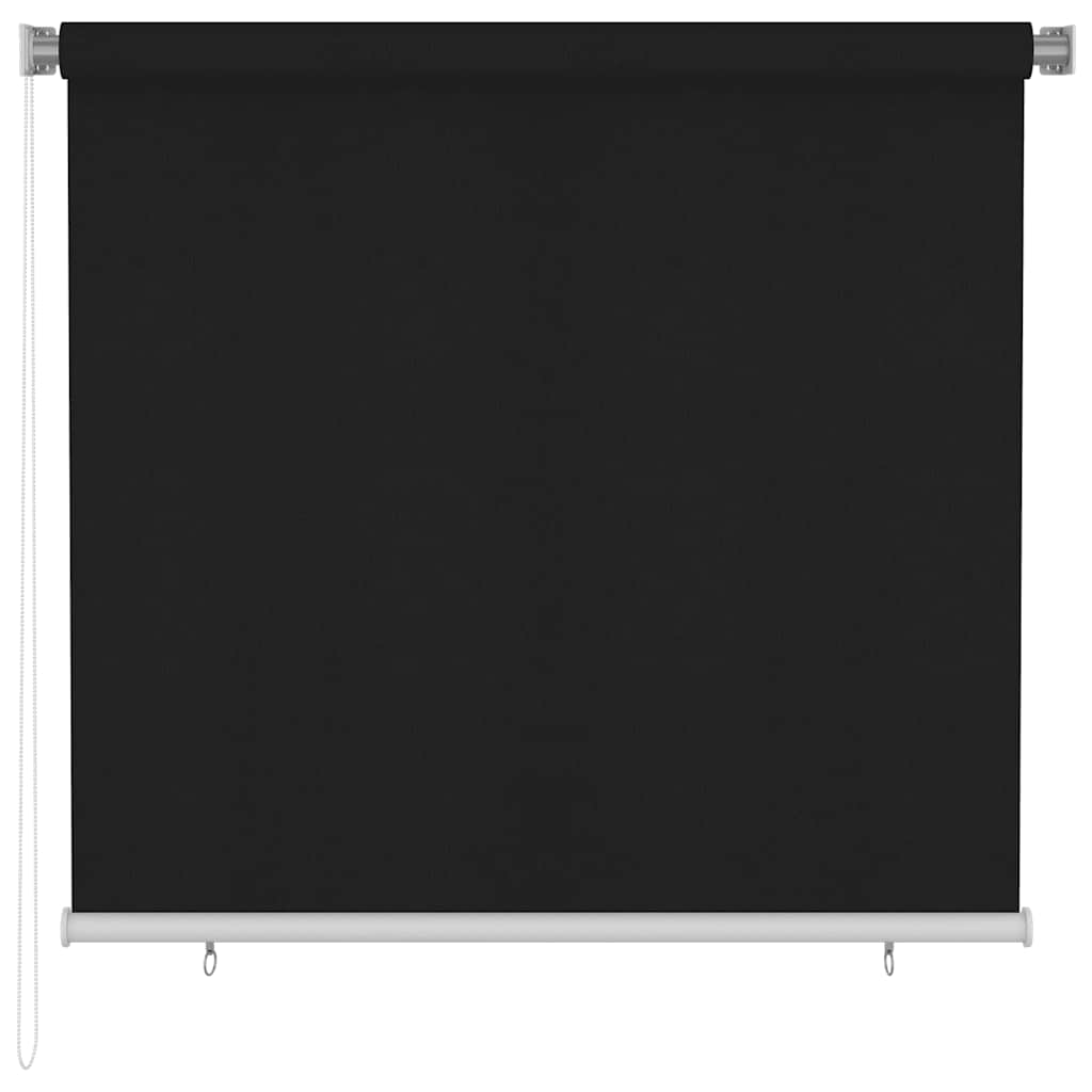 Roller Blind | Black | High-density polyethylene (HDPE) | 160x140 cm