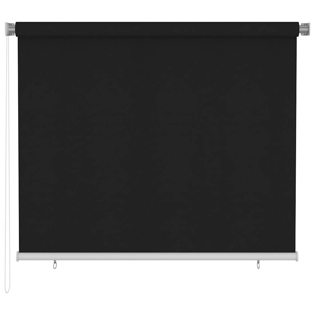 Outdoor Roller Blind 180x140 cm Black