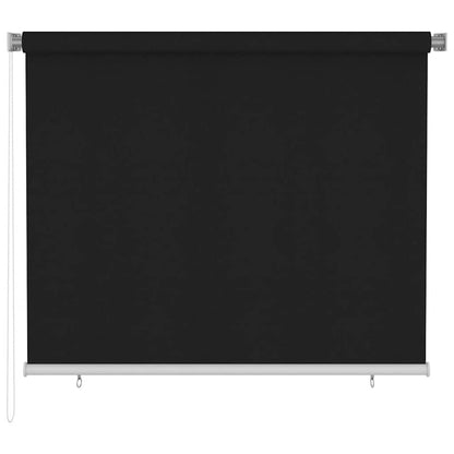 Outdoor Roller Blind 180x140 cm Black