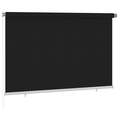 Outdoor Roller Blind 220x140 cm Black