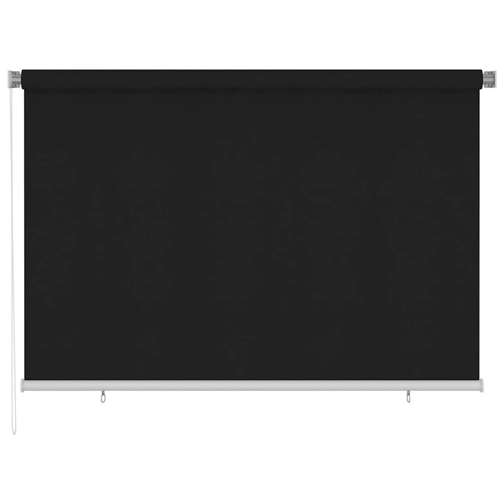 Outdoor Roller Blind 220x140 cm Black
