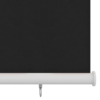 Outdoor Roller Blind 60x230 cm Black HDPE