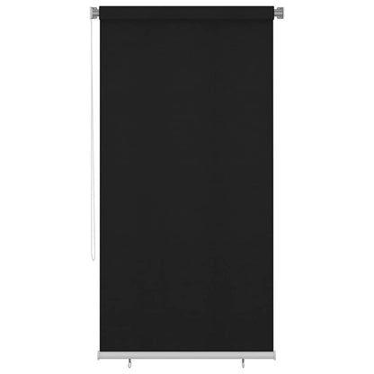 Roller Blind | Black | High-density polyethylene (HDPE) | 120 x 230 cm