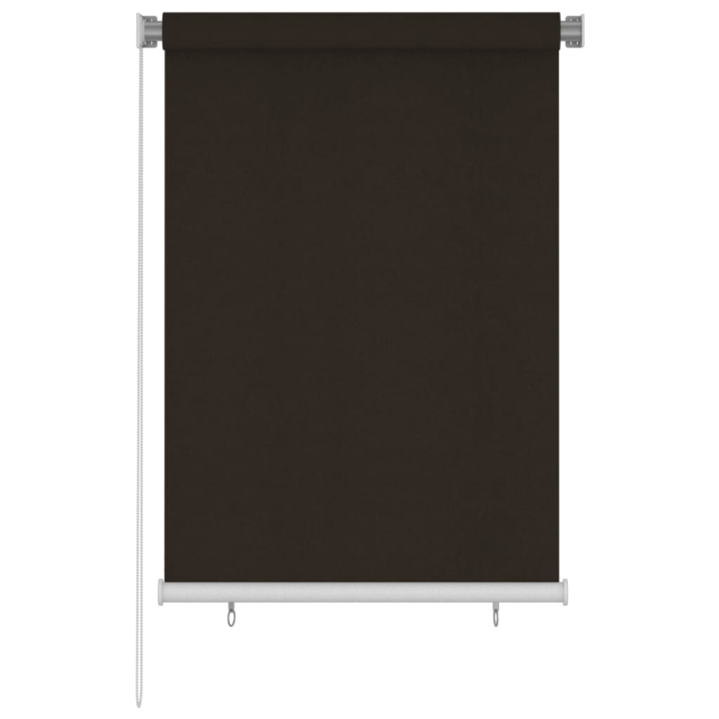 Outdoor Roller Blind 105(W)x140(H) cm Brown HDPE