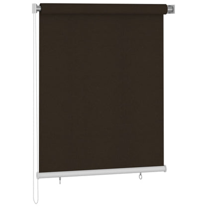 Outdoor Roller Blind 120x140 cm Brown