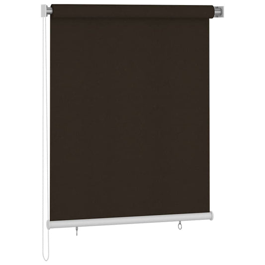 Outdoor Roller Blind 125(W)x140(H) cm Brown