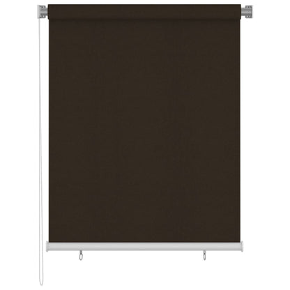 Outdoor Roller Blind 120x140 cm Brown