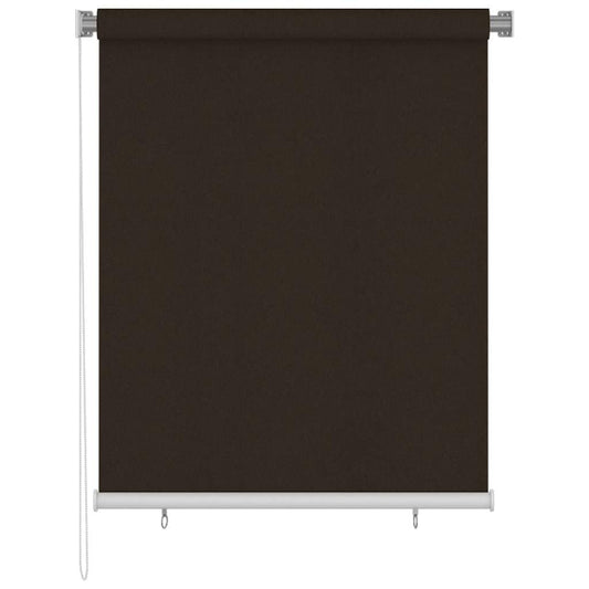 Outdoor Roller Blind 125(W)x140(H) cm Brown