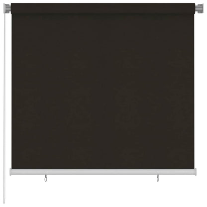 Outdoor Roller Blind 165(W)x140(H) cm Brown HDPE