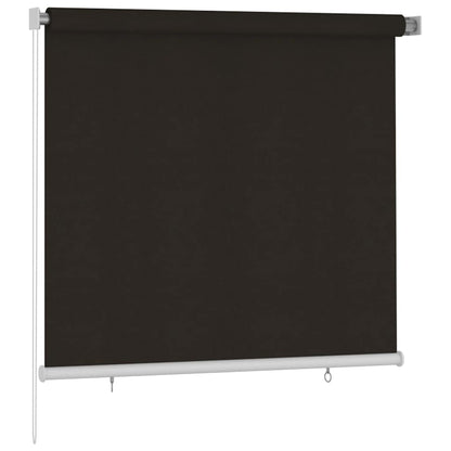 Outdoor Roller Blind 165(W)x140(H) cm Brown HDPE